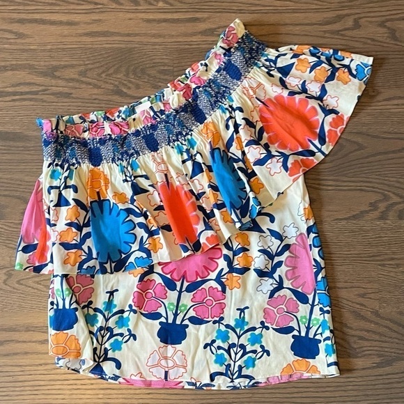 Plenty by Tracy Reese one shoulder ruffle blouse - Picture 7 of 8